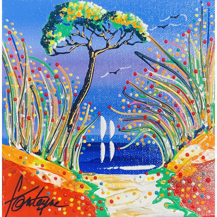 Painting On avance toujours by Fonteyne David | Painting Figurative Acrylic