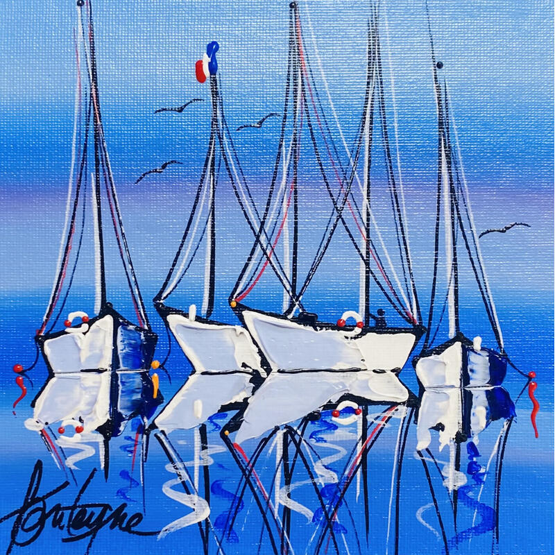 Painting Toulon j'espère by Fonteyne David | Painting Figurative Acrylic