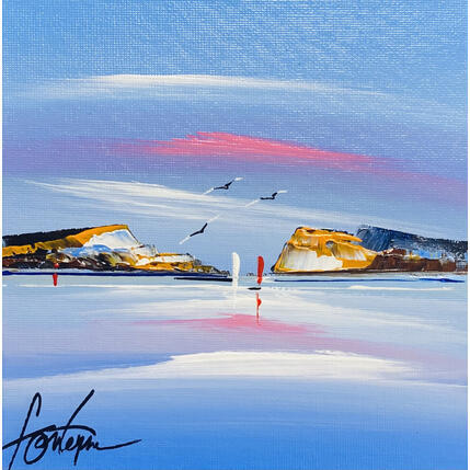 Painting Calanques by Fonteyne David | Painting Figurative Acrylic