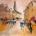 Peinture Bruges par Raffin Christian | Tableau Figuratif Urbain Huile