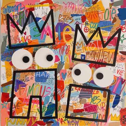 Painting HAPPY DUO by Mam | Painting