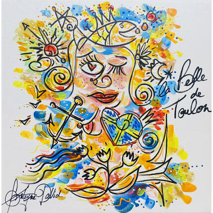 Painting La belle de Toulon by Fonteyne David | Painting Figurative Acrylic