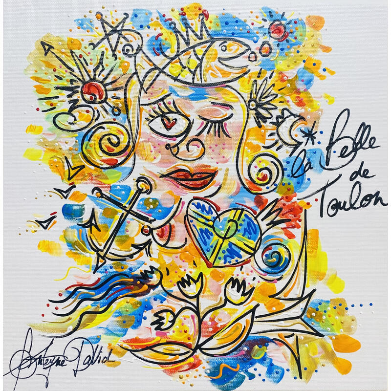 Painting La belle de Toulon by Fonteyne David | Painting Figurative Acrylic