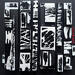 Painting Bc 7 form noir blanc by Langeron Luc | Painting Subject matter Wood Acrylic Resin