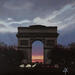 Painting Triomphe du soir by Poulain Clément | Painting Realism Urban Architecture Oil
