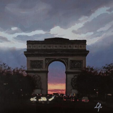 Painting Triomphe du soir by Poulain Clément | Painting