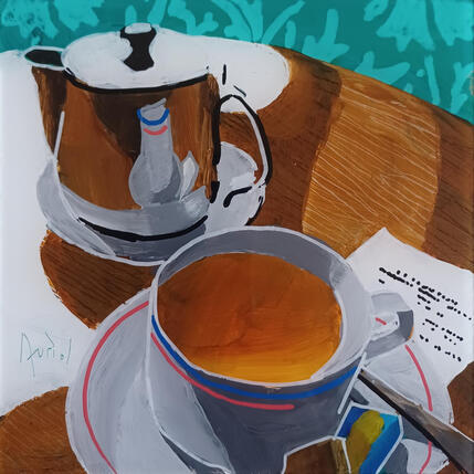 Painting Au Danton, on s'engageait en sirotant by Auriol Philippe | Painting
