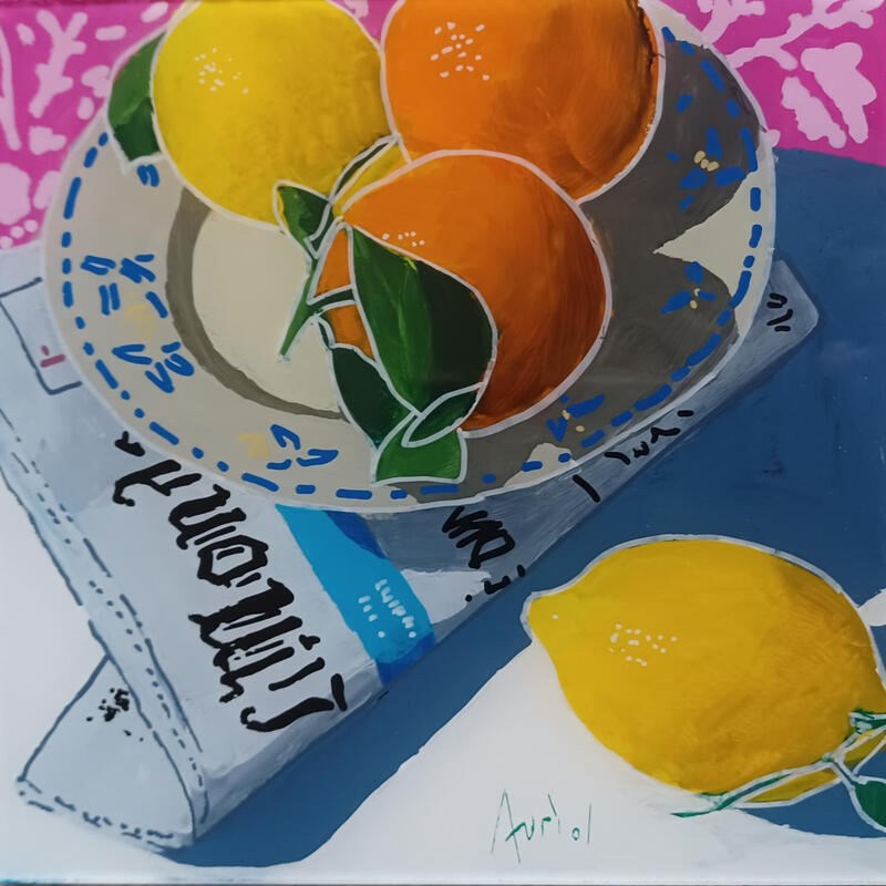 Painting On attendait l'arrivée des bateaux by Auriol Philippe | Painting Figurative Still-life Plexiglass Acrylic Posca