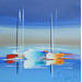 Painting Vers les bleues de l'océan by Munsch Eric | Painting Figurative Marine Oil Acrylic