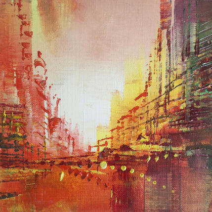 Painting Faisceau ardent by Levesque Emmanuelle | Painting