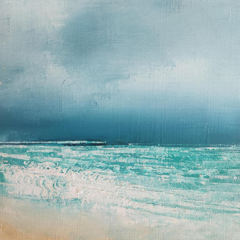 Painting Vacances en bord de mer by Levesque Emmanuelle | Painting Oil
