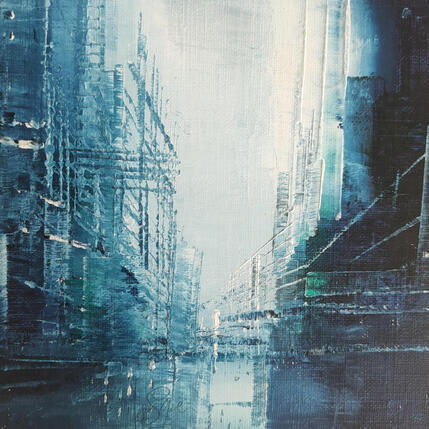 Painting Métal bleu by Levesque Emmanuelle | Painting