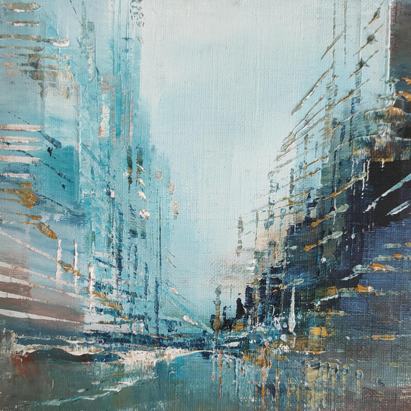 Painting Sillon bleu by Levesque Emmanuelle | Painting Oil