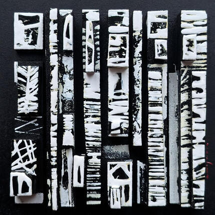 Painting bc7 street blanc by Langeron Luc | Painting Subject matter Acrylic, Resin, Wood Pop icons