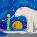 Painting Une rencontre  by Revel | Painting Pop-art Pop icons