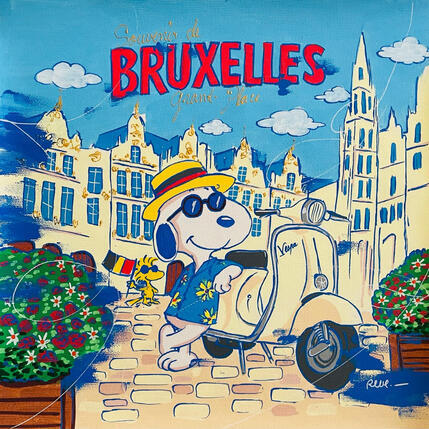 Painting Vespa Lover by Revel | Painting Pop-art Pop icons