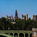 Painting La Mairie et le Pont by Poulain Clément | Painting Figurative Urban Architecture Oil