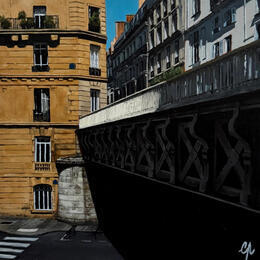 Painting Rue Portalis by Poulain Clément | Painting