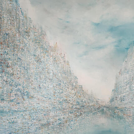 Painting Ecrin bleu by Levesque Emmanuelle | Painting
