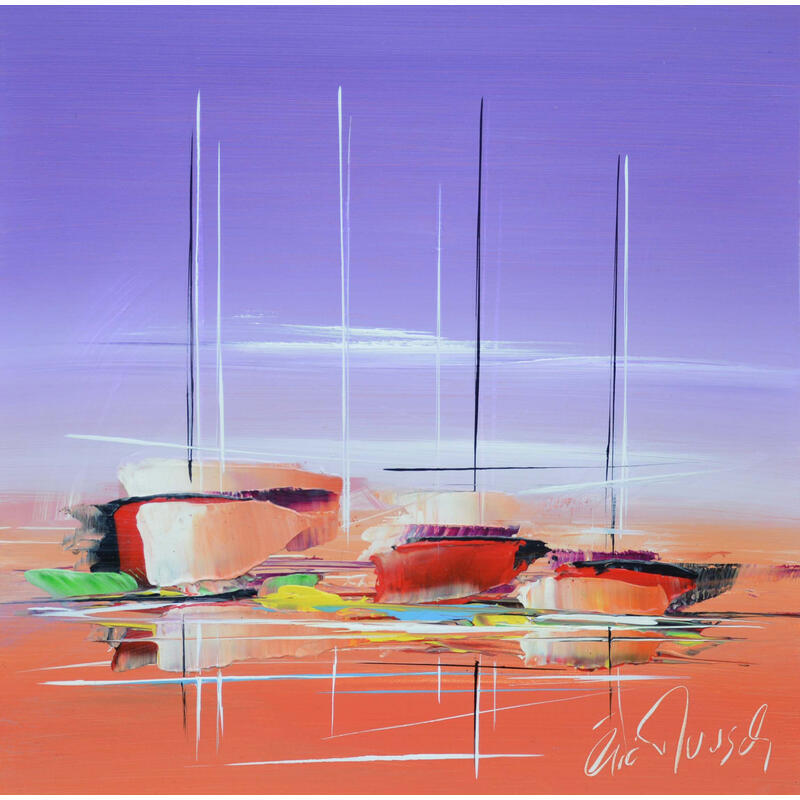 Gemälde L'envolée maritime von Munsch Eric | Gemälde Figurativ Marine Öl Acryl