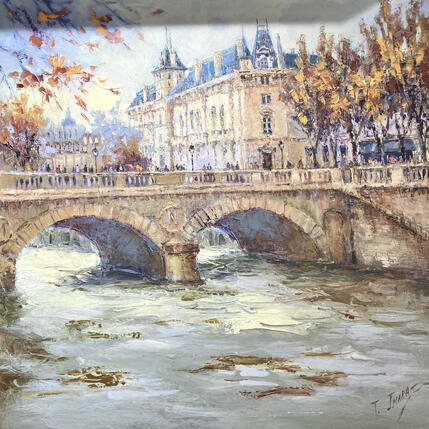 Painting El Sena en otono by Jmara Tatiana | Painting Figurative Oil