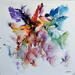 Peinture 37-19-11 par Zdzieblo Thierry | Tableau Abstrait Acrylique