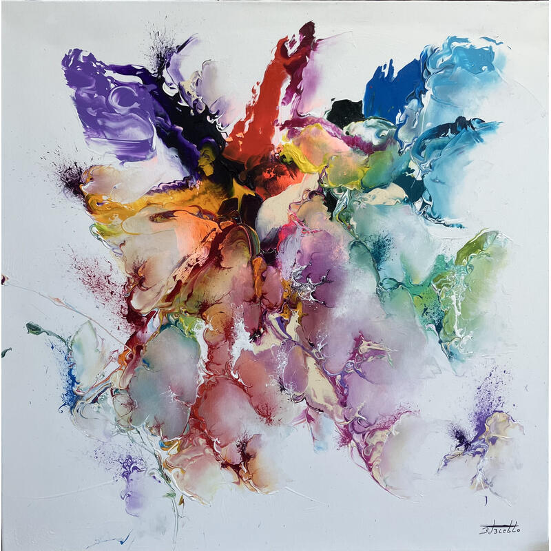 Peinture 37-19-11 par Zdzieblo Thierry | Tableau Abstrait Acrylique