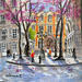 Painting Place Furstemberg by Lallemand Yves | Painting Figurative Urban Acrylic