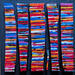 Painting Bc6 fine rouge bleu orange by Langeron Luc | Painting Subject matter Wood Acrylic Resin