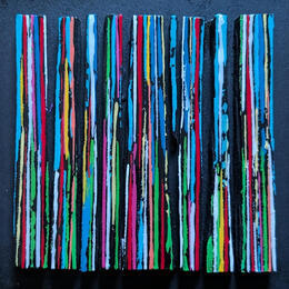Painting Bc9 street multi bleu vert rouge by Langeron Luc | Painting