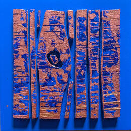 Painting Bc8 impression bleu cuivre by Langeron Luc | Painting