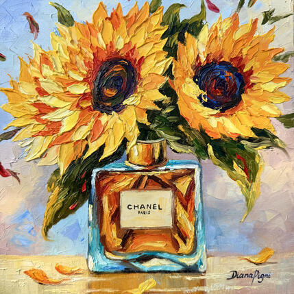 Painting Sunny Elegance by Pigni Diana | Painting Impressionism Oil Life style, Nature, Still-life