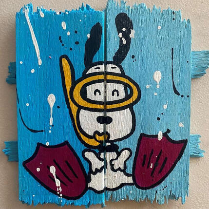 Painting Plongeon by Marie G.  | Painting