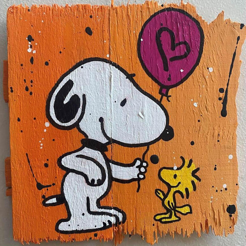 Peinture Cadeau par Marie G. | Tableau Pop-art Icones Pop Bois Acrylique