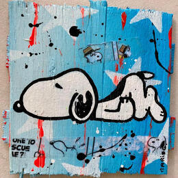 Peinture Repos par Marie G.  | Tableau Pop-art Acrylique, Bois Icones Pop