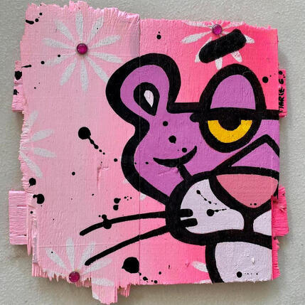 Painting Panthère rose by Marie G.  | Painting