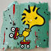 Painting Balade en rollers by Marie G.  | Painting Pop-art Pop icons Wood Acrylic