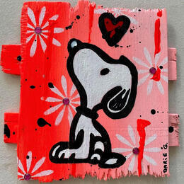 Painting LOVE by Marie G.  | Painting Pop-art Acrylic, Wood Pop icons