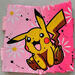 Painting Pikachu by Marie G.  | Painting Pop-art Pop icons Wood Acrylic