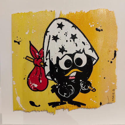 Painting Caliméro by Marie G. | Painting Pop-art Acrylic, Gluing Pop icons