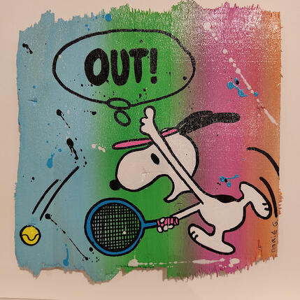 Painting Out by Marie G. | Painting Pop-art Acrylic, Gluing Pop icons