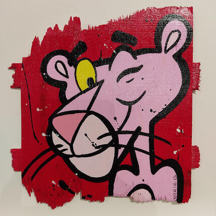 Painting Clin d'oeil by Marie G.  | Painting Pop-art Acrylic, Gluing Pop icons