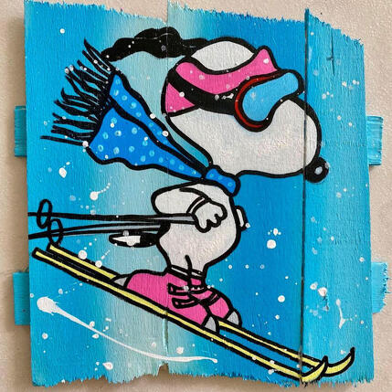 Painting Descente tout schuss ! by Marie G.  | Painting