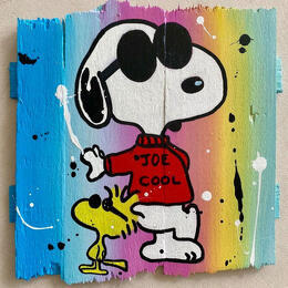 Peinture Joe cool par Marie G.  | Tableau Pop-art Acrylique, Bois Icones Pop