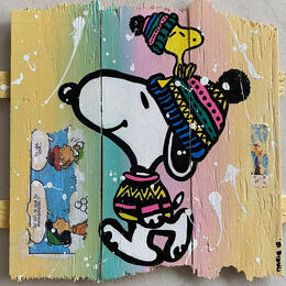 Painting Balade hivernale by Marie G.  | Painting