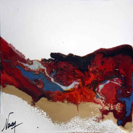 Peinture C4038 par Naen | Tableau Abstrait Acrylique, Encre