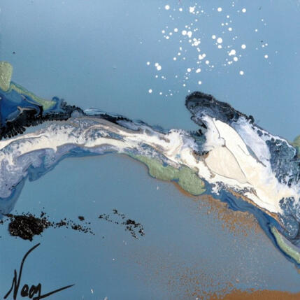 Peinture C3717 par Naen | Tableau Abstrait Acrylique, Encre