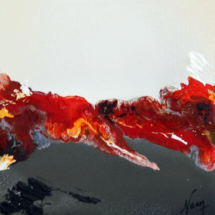 Peinture C4004 par Naen | Tableau Abstrait Acrylique, Encre