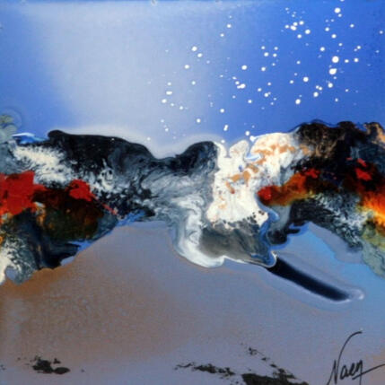 Painting C3957 by Naen | Painting Abstract Acrylic, Ink