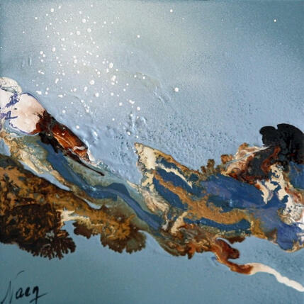 Painting C2664 by Naen | Painting Abstract Acrylic, Ink